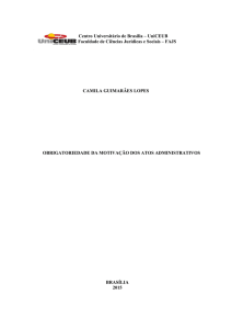 obrigatoriedade da motivação dos atos administrativos