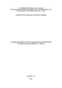 Fatores determinantes do crescimento econômico dos Estados da