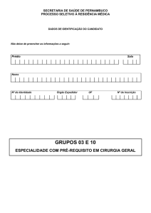 GR 03 e 10 CIRURGIA GERAL