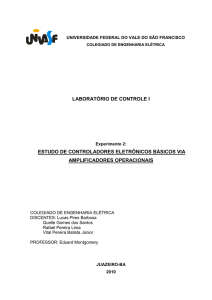 laboratório de controle i estudo de controladores