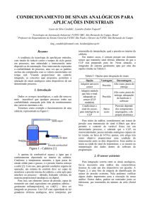 Artigo Científico - Condicionamento de Sinais Analógicos para