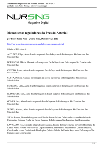 Mecanismos reguladores da Pressão Arterial - 12-26-2013