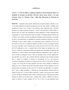 1 CAPÍTULO I Leão, D. A. S. Estresse hídrico e adubação fosfatada