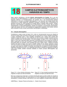 18 CAMPOS ELETROMAGNÉTICOS VARIÁVEIS NO TEMPO