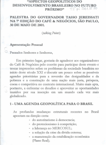 "aspectos geopoliticos do desenvolvimento brasileiro no futuro
