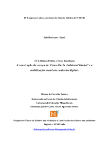 Consciência Ambiental Global - IV Congresso Latino Americano de