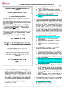 0007 - Programa de Residência em Clínica, Cirurgia e