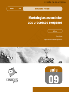 Morfologias associadas aos processos exógenos