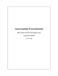 vacina hepatipe B (recombinante)