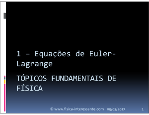 Equações de Euler-Lagrange