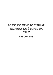 Discursos da Cerimônia de Posse