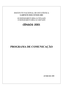 Programa de comunicação dos Censos 2001