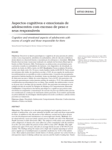 Aspectos cognitivos e emocionais de adolescentes com excesso de