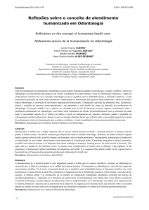Reflexões sobre o conceito de atendimento humanizado em