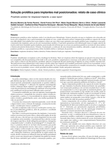 Solução protética para implantes mal posicionados: relato de