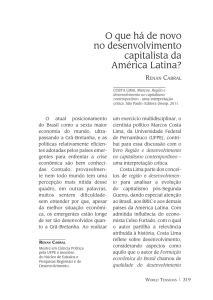 O que há de novo no desenvolvimento capitalista da América Latina?