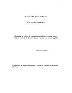 Mudanças na política de previdência social na Argentina