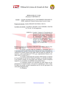 Tribunal de Contas do Estado do Pará - TCE-Pa
