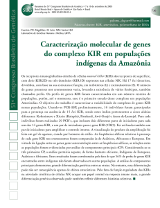 Caracterização molecular de genes do complexo KIR em