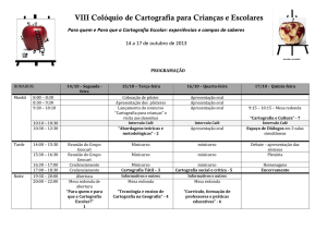 VIII Colóquio de Cartografia para Crianças e Escolares