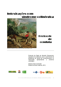 Intoxicações Intoxicações com síndrome colinérgica