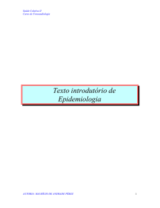 Texto introdutório de Epidemiologia