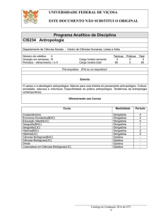 CIS234 - Catálogo de Graduação