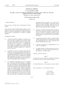 Decisão da Comissão, de 15 de Dezembro de 2009