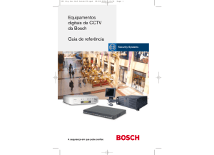 Equipamentos digitais de CCTV da Bosch Guia de referência