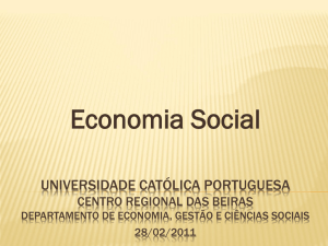 Economia Social - Universidade Católica Portuguesa