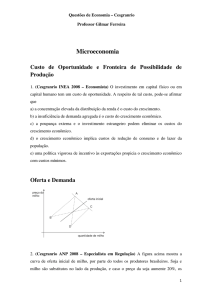 Questoes Economia Cesgranrio - Blog do Professor Gilmar Ferreira