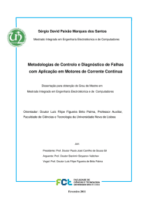 Metodologias de Controlo e Diagnóstico de Falhas com