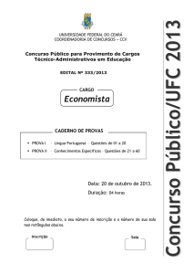 Economista - CCV - Universidade Federal do Ceará
