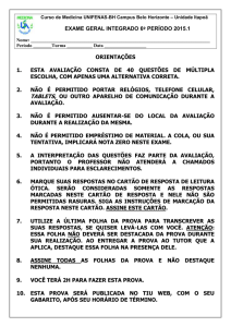 exame geral integrado 6º período 2015.1 orientações 1