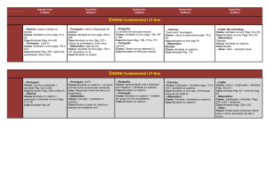 Ensino Fundamental I 1º Ano Ensino Fundamental I 2º Ano