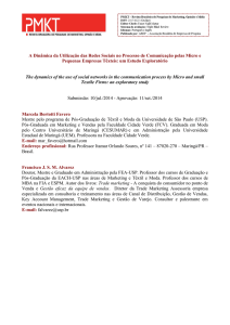 A Dinâmica da Utilização das Redes Sociais no Processo de