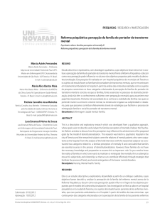 Reforma psiquiátrica: percepção da família do