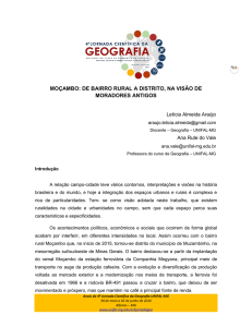 moçambo: de bairro rural a distrito, na visão de moradores antigos