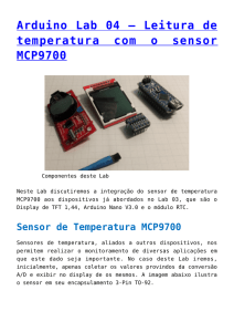 Arduino Lab 04 – Leitura de temperatura com o