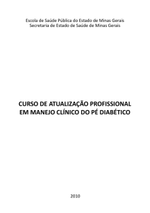 curso de atualização profissional em manejo clínico do pé diabético