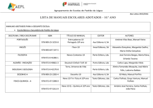 Manuais Escolares do Secundário