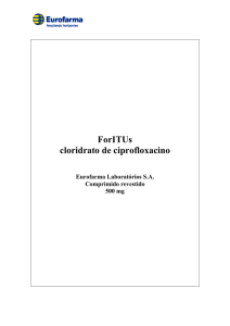 ForITUs cloridrato de ciprofloxacino