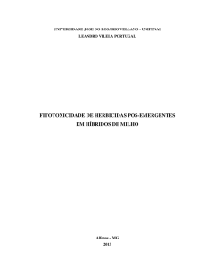 FITOTOXICIDADE DE HERBICIDAS PÓS