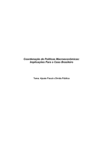 Coordenação de Políticas Macroeconômicas