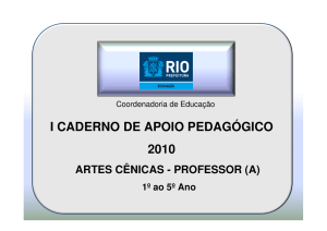 I CADERNO DE APOIO PEDAGÓGICO 2010