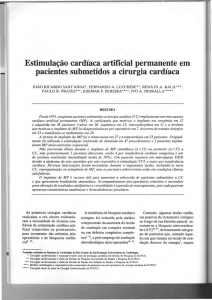 Estimula~ao cardiaca artificial permanente em pacientes sub me tid