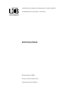 sociologia - Universidade Castelo Branco