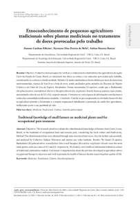Etnoconhecimento de pequenos agricultores tradicionais sobre