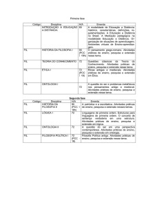 CURRICULO FILOSOFIA EaD - Portal das Licenciaturas da UFSC