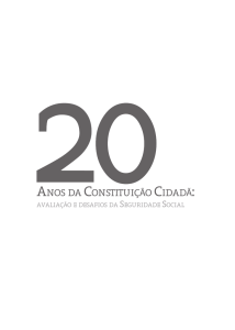 Anos dA Constituição CidAdã